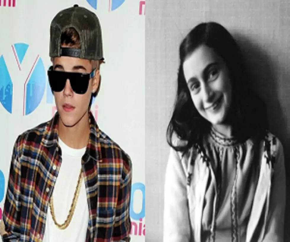 Justin Bieber Raises Eyebrows with Anne Frank Comment