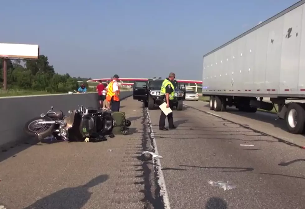 Motorcycle Involved in 3 Vehicle Accident on I-30 [VIDEO]
