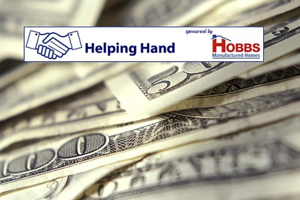 Hobbs Helping Hand Giveaway: $300 Bucks