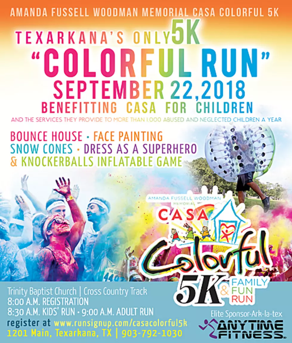 CASA Presents Texarkana’s Only 5K Colorful Run