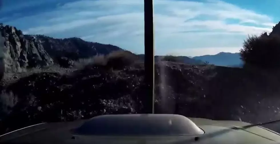 Unbelievable Dashcam Video Shows Speeding Car Drive Off The Side of a Mountain