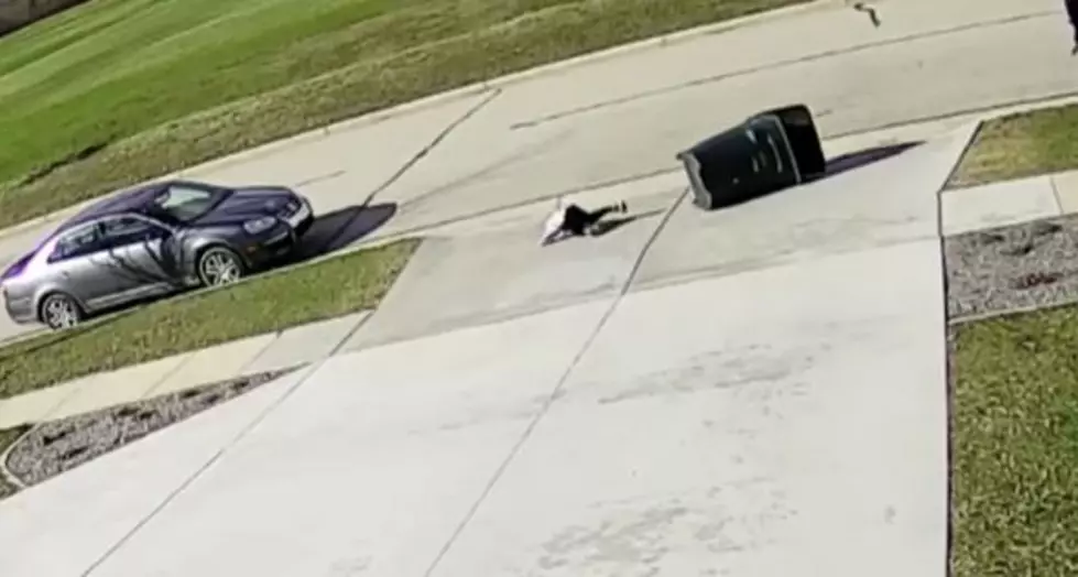 Garbage Can Takes Out Kid [VIDEO]