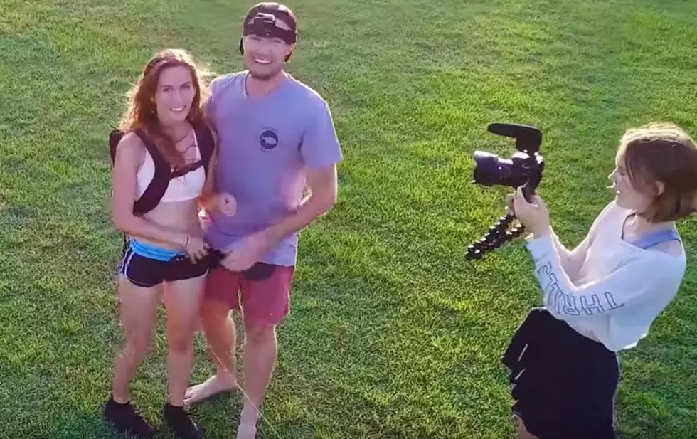 Guy Hooks Girl up to Fishing Line to Test His New Reel [VIDEO]