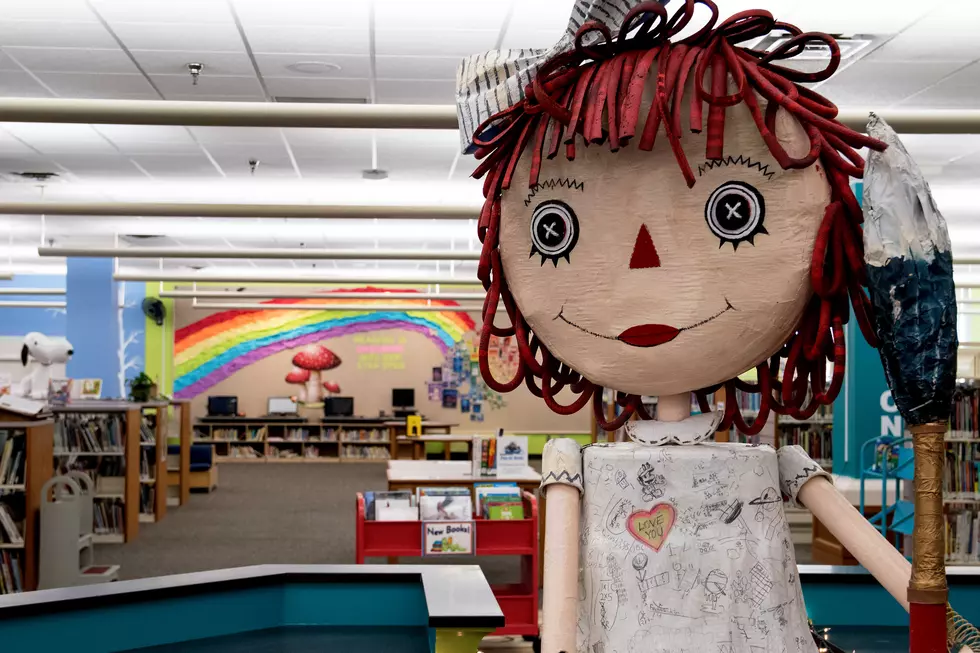 Giant Puppets Waiting To Greet You At WF Public Library