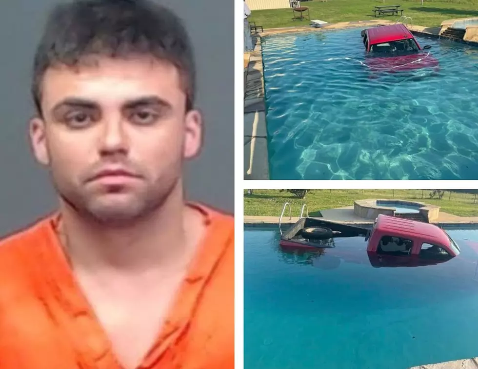 East Texas Man Crashes His Pickup Into A Swimming Pool