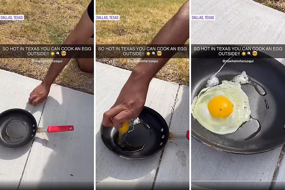 Texas Man Cooks Egg on Scorching Sidewalk