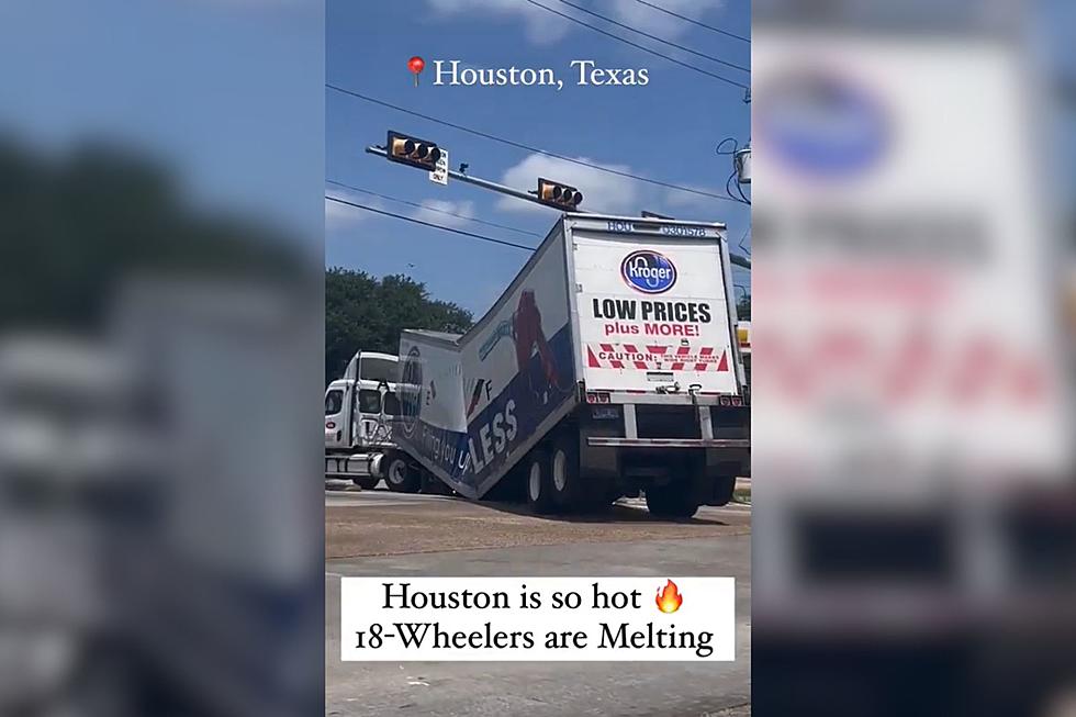 Extreme Texas Heat Causes 18-Wheeler to Melt