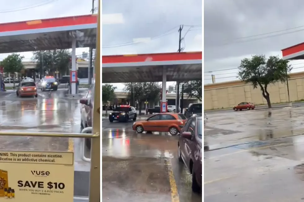 Watch Driver Escape Texas Cop in Reverse Through Dallas 7-Eleven