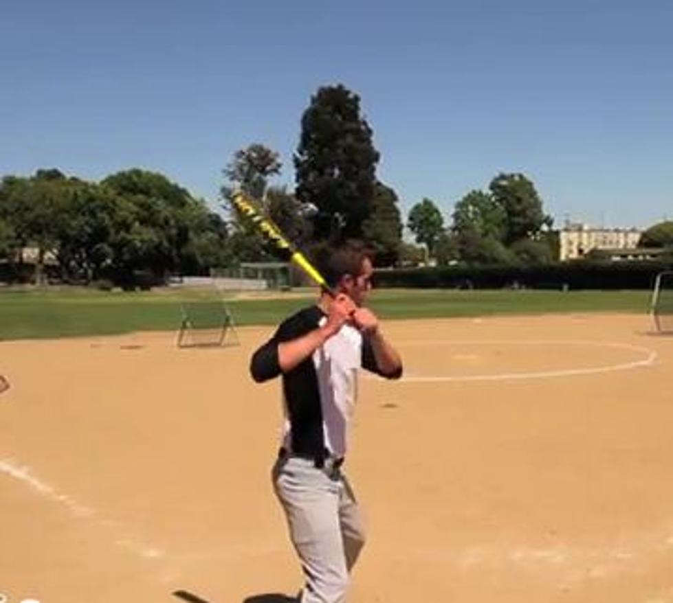 Baseball Players Amazing Pitchback Hitting [VIDEO]