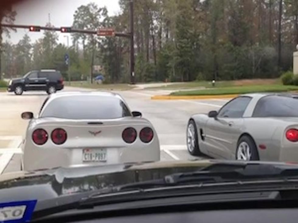 Corvettes Drag Race Each Other Right Off The Road [VIDEO]