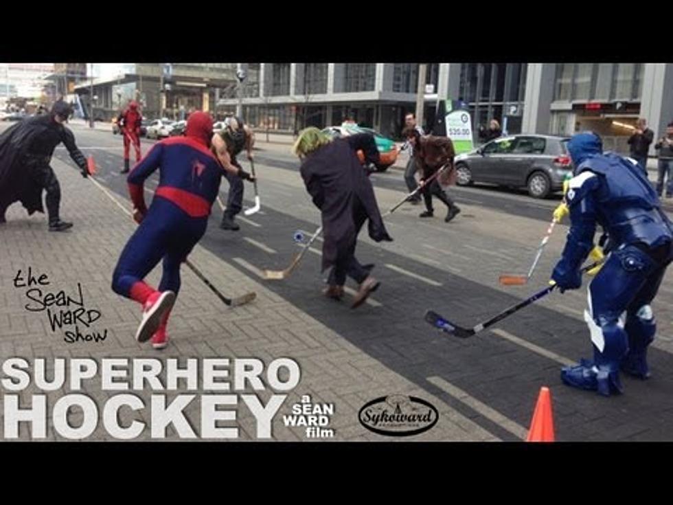 Might as Well Watch a Bunch of Super Heroes Play Street Hockey