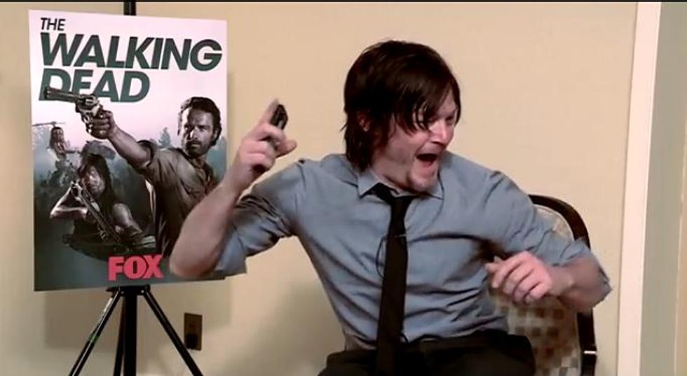 ‘Walking Dead’s’ Norman Reedus (Daryl) Gets Scared by Zombie Prank [VIDEO]