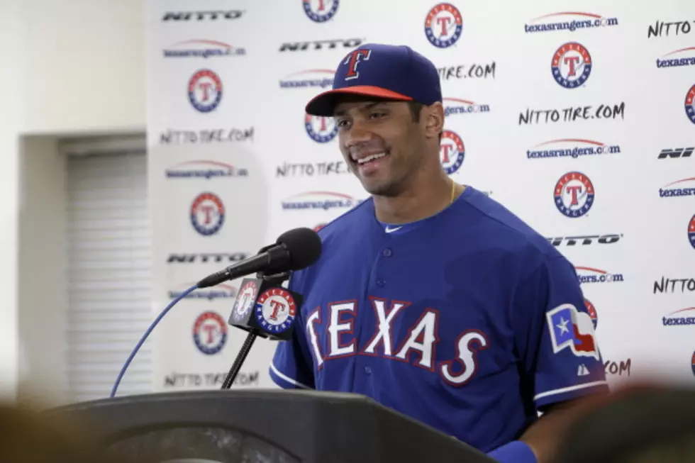 Russell Wilson Arrives At Texas Rangers Spring Training