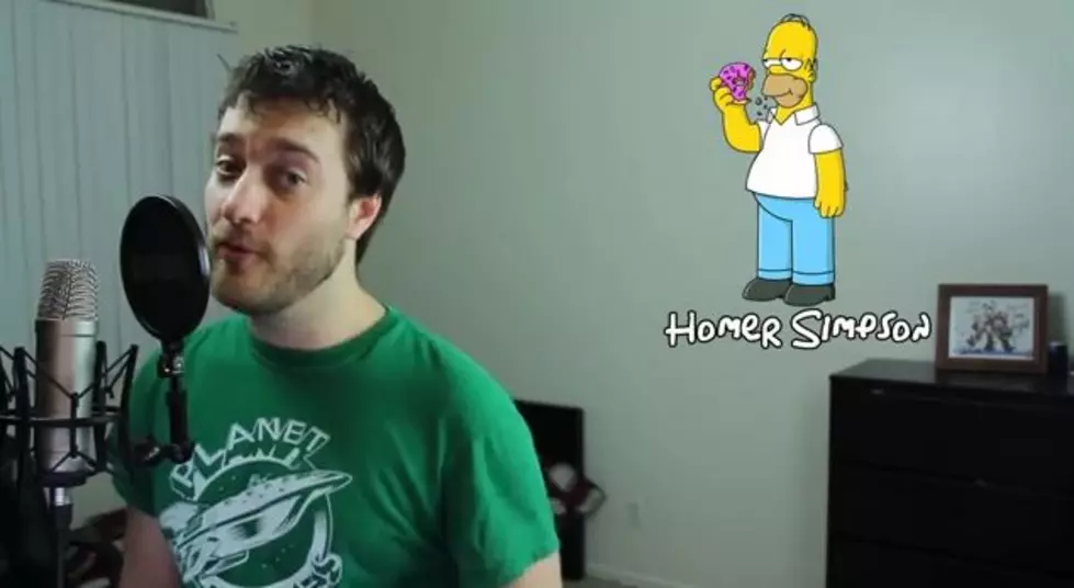 Man Can Do Over Thirty Simpsons Impressions in Five Minutes [VIDEO]