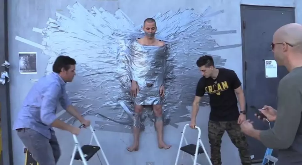 Steve-O Duct Taped to a Wall Gets Fireworks Shot at Him Because He’s Steve-O [VIDEO]