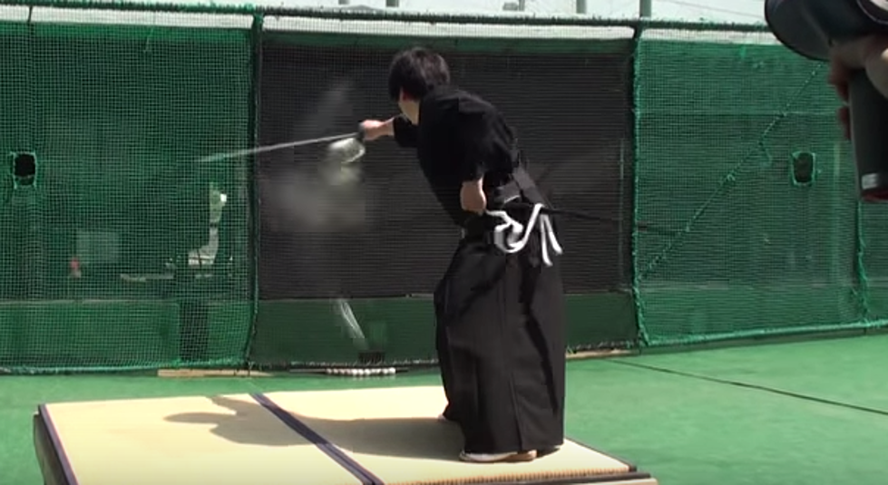 Samurai Slices 100-Mile-Per-Hour Fastball in Half [VIDEO]