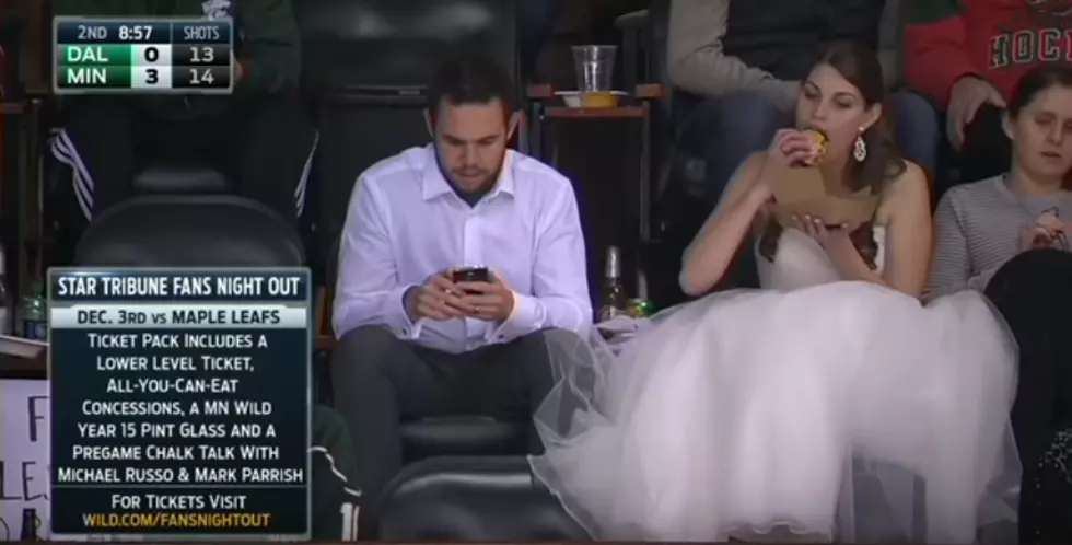 Woman Attends Dallas Stars Game in Her Wedding Dress [VIDEO]