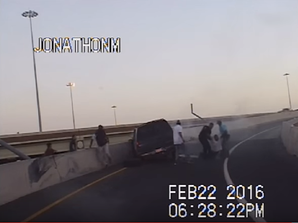 Texas Cop Saves Man From a Burning Car [VIDEO]