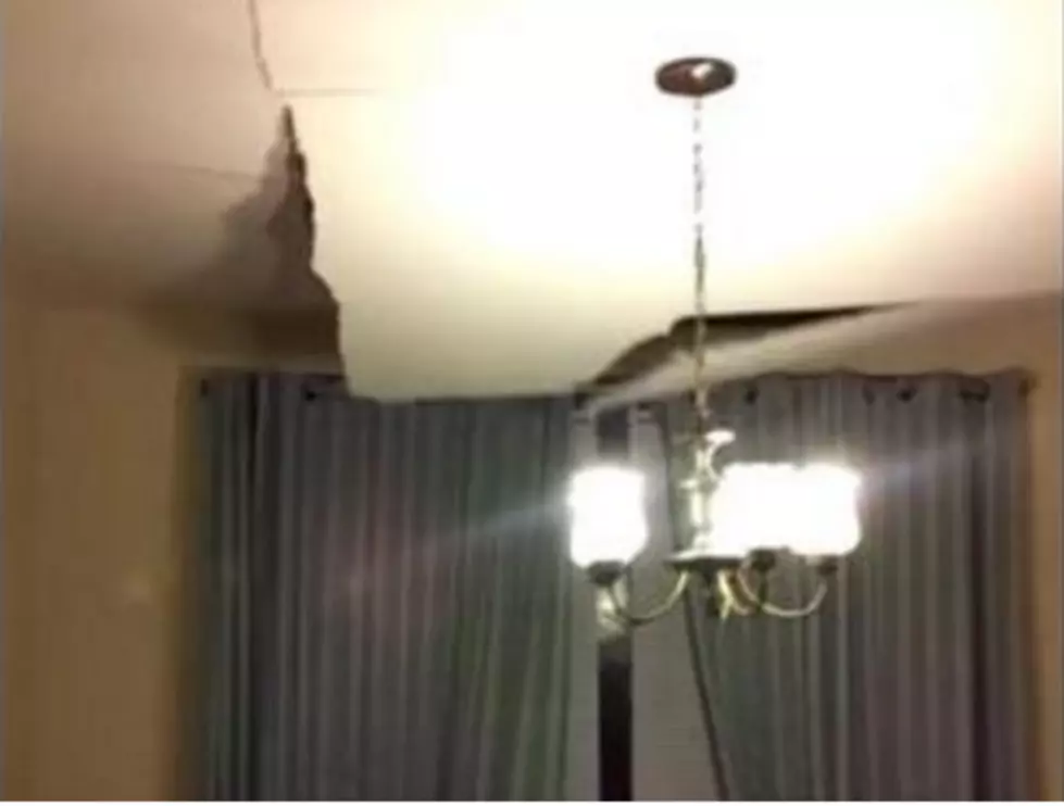 Watch This Couple Just Stand By While Their Ceiling Collapses