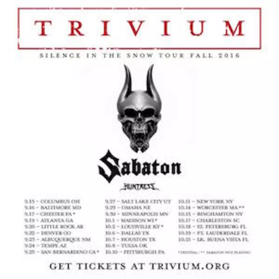 Trivium to Play Dallas During Upcoming North American Tour