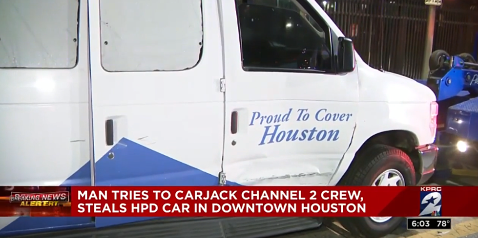 Texas Man Tries to Carjack News Van Before Escaping in Cop Car
