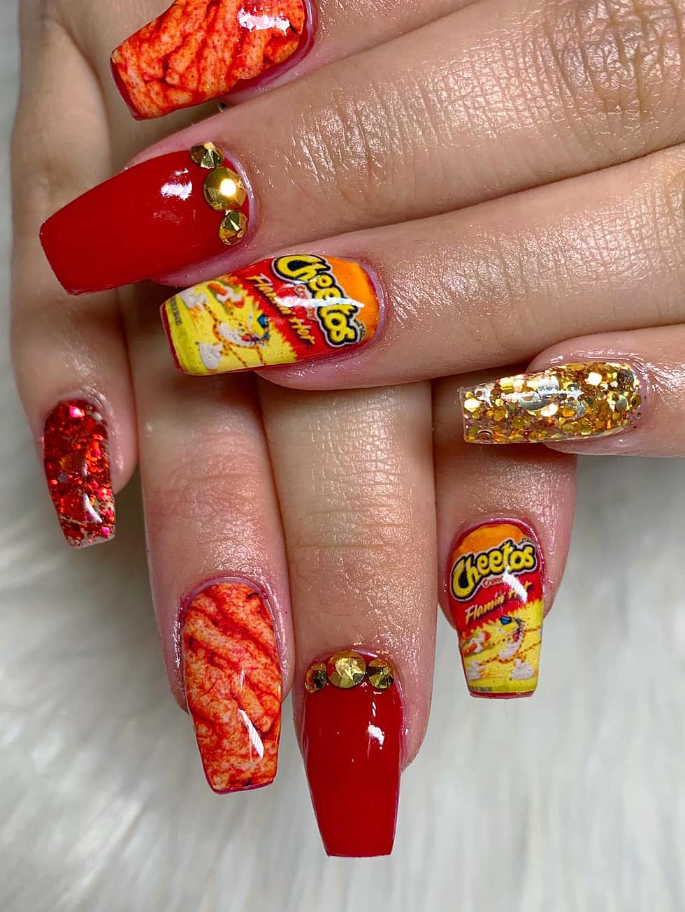 Texas Nail Salon Makes a Flamin Hot Cheetos Design for all You Cheetos Lovers Out There