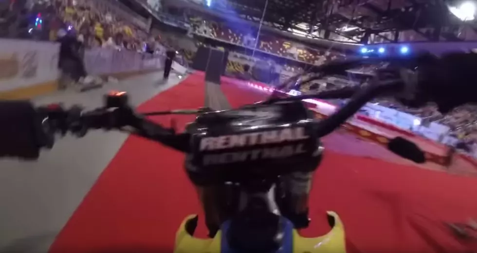 A Stadium’s Lights Went Out While a Motocross Rider Was in Mid-Air