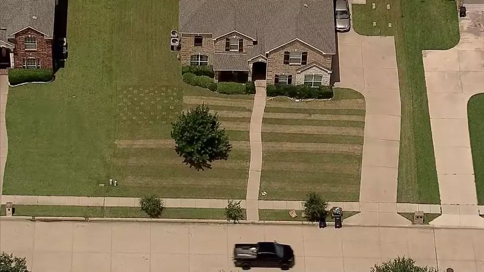 Texas Teen Mows American Flag Into Yard to Honor Fallen Soldier