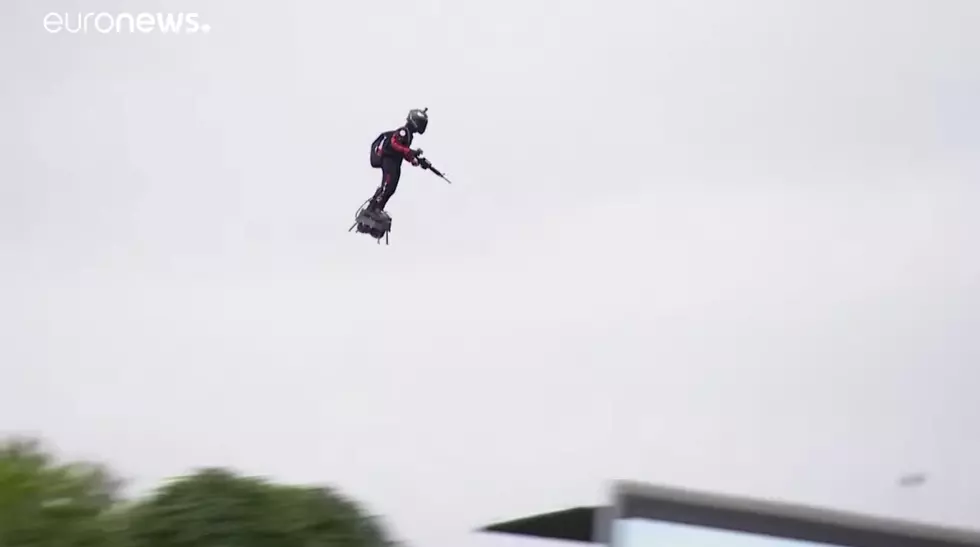 Soldier on Flyboard Makes Debut at France’s Bastille Day Military Parade