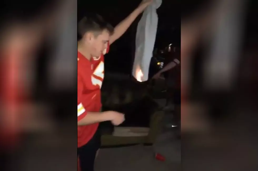 A Chiefs Fan Accidentally Set Himself on Fire While Celebrating Super Bowl Win