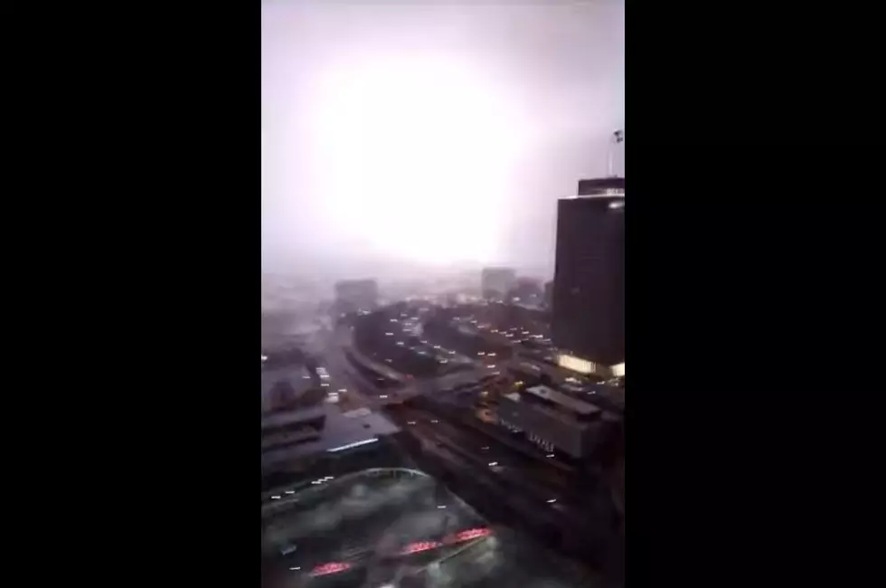 Watch Video of Nashville Tornado Shot by Man Stuck in Crane [NSFW]