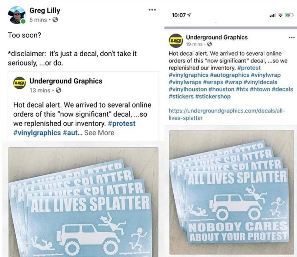 Texas Graphics Company Removes &#8216;All Lives Splatter&#8217; Decal from Store