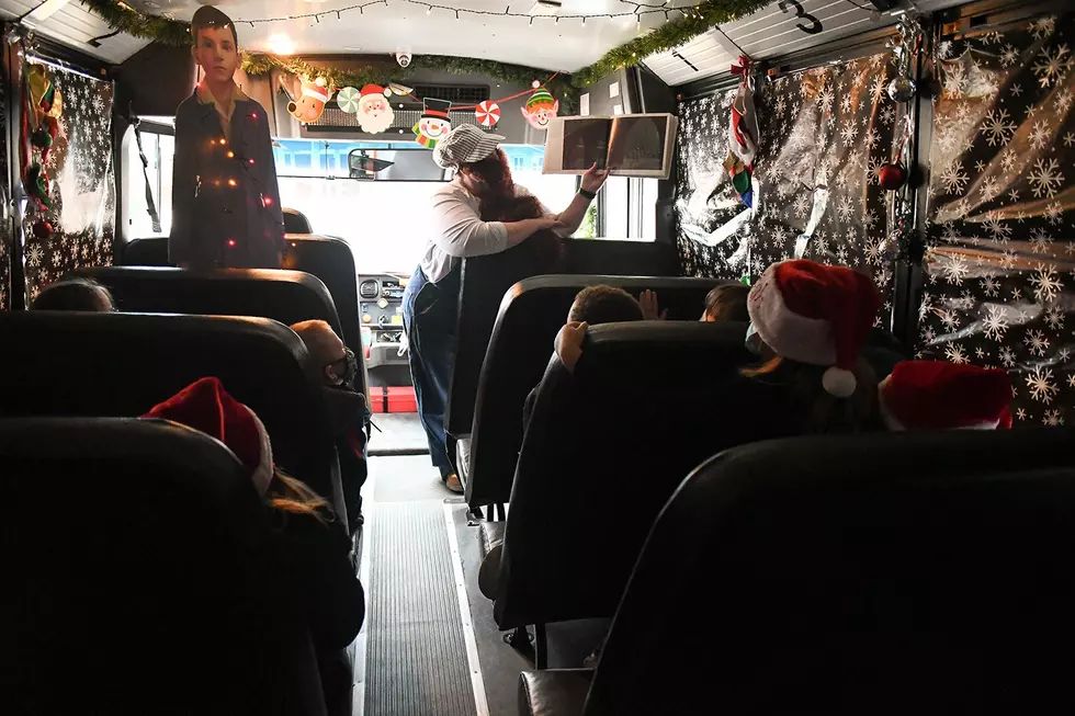 Texas School Bus Driver Turns Bus Into the Polar Express