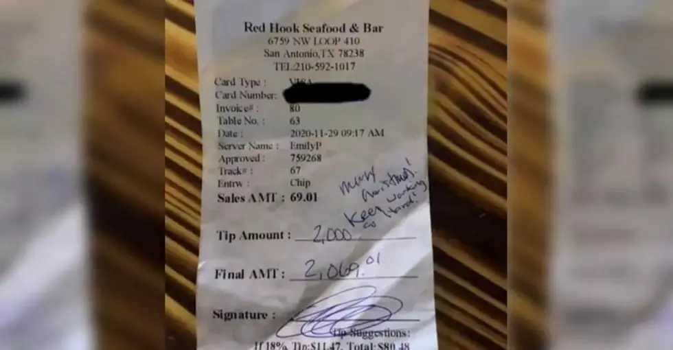 Texas Restaurant Not Giving Server $2,000 Tip That Customer Left Her
