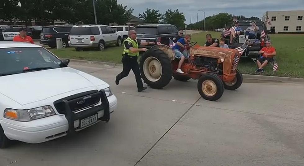 Texas Woman Drives Unwanted Tractor in 4th of July Parade, Crashes and Gets Arrested