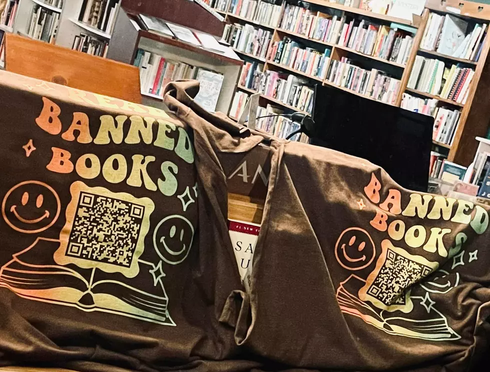 Oklahoma Bookstore Sharing QR Code for Banned Books in the State