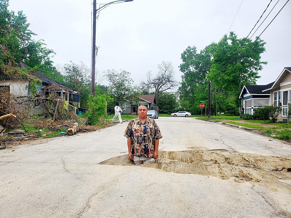 Texas Man Goes Viral for Showing Off Massive Pothole in a Neighborhood