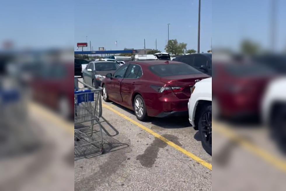 Bad Parking Job Leaves Person Stuck at Texas Sam’s Club