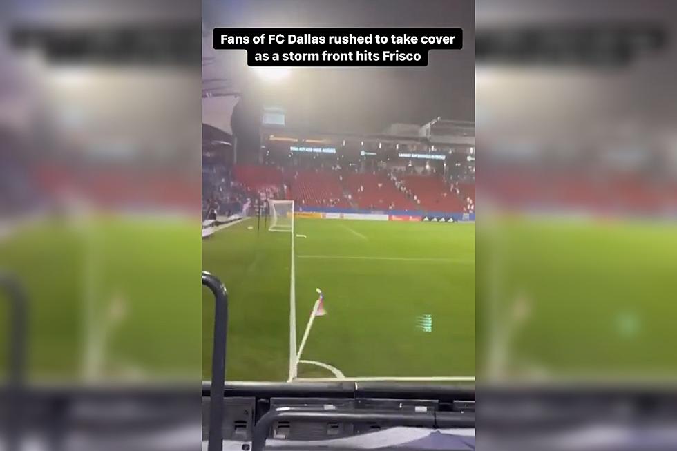 Watch FC Dallas Fans Head for Cover as Storm Rolls In