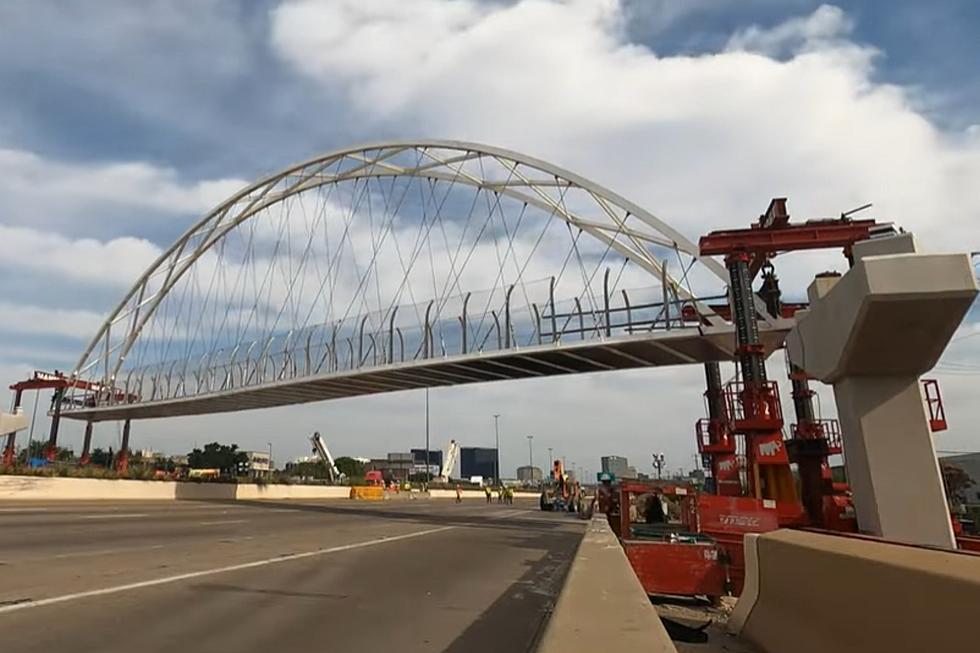 Dallas Pedestrian Bridge Opens And Someone Immediately Drives On It