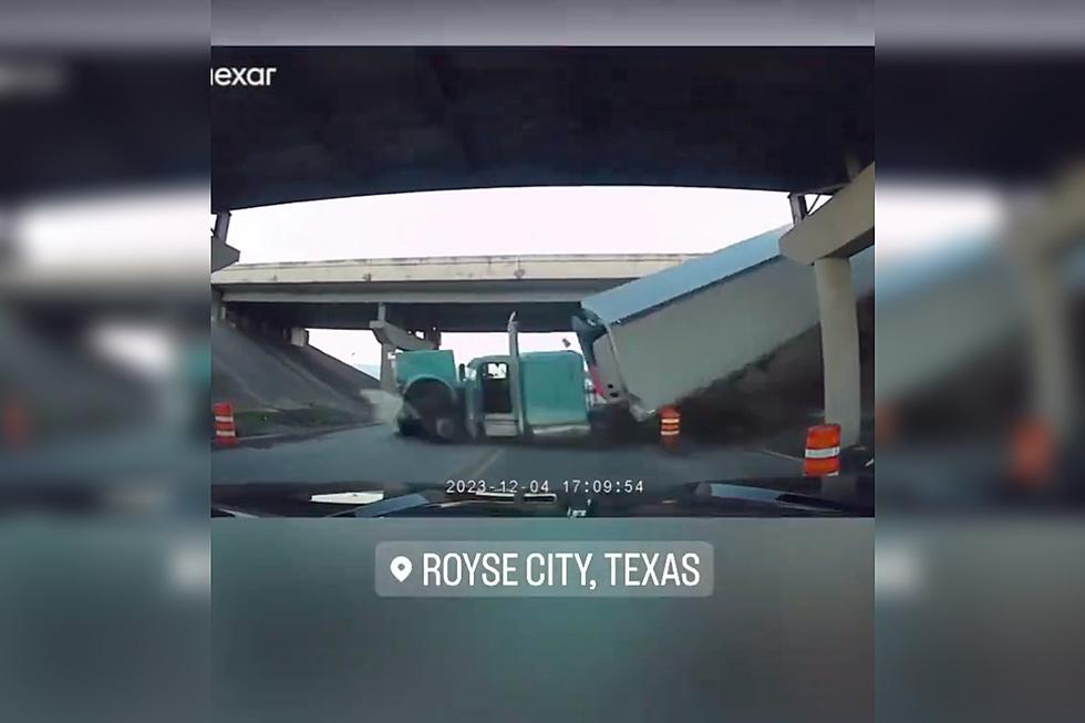 Watch: 18-Wheeler Falls Off Overpass on Texas Highway