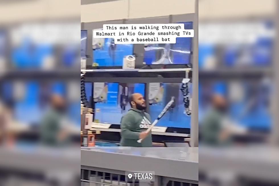 Watch This Guy Smash TVs With a Baseball Bat in a Texas Walmart