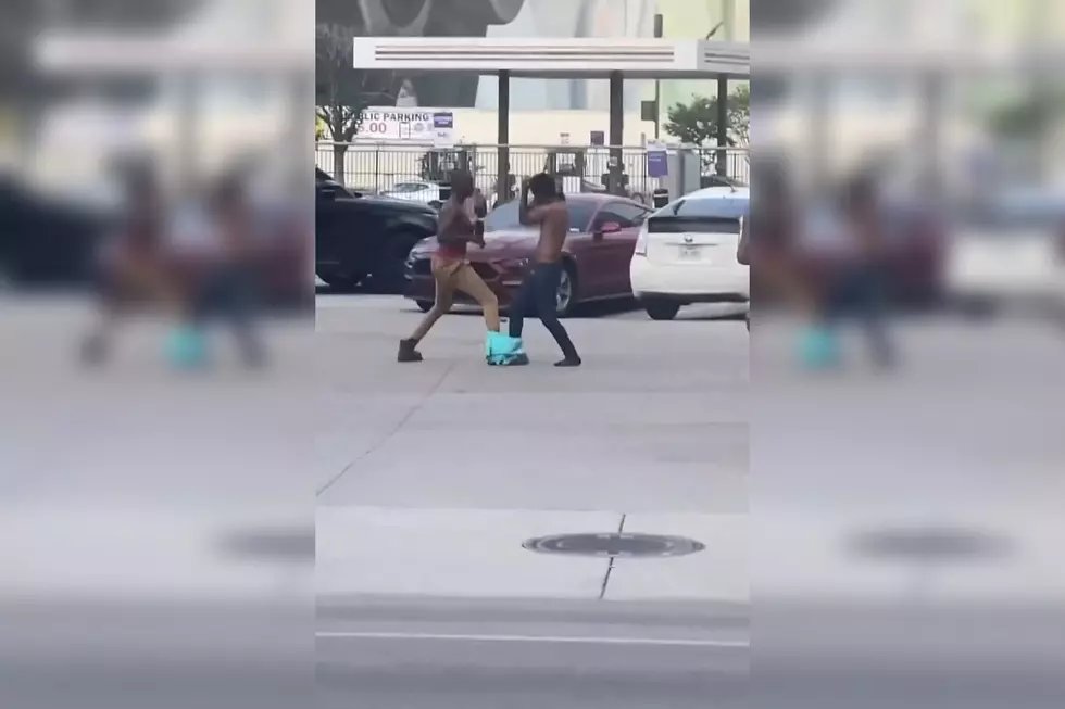Watch: Dallas Street Fight Featuring Men With Legs Bound Together