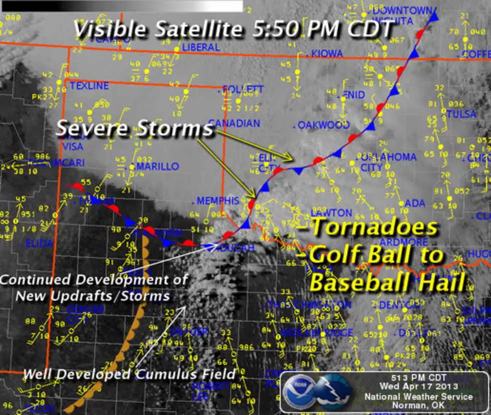 Tornadoes, Large Hail Possible This Evening
