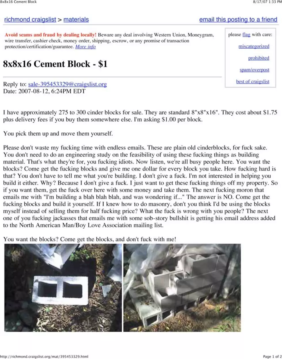 Funny Craigslist Ad of the Day