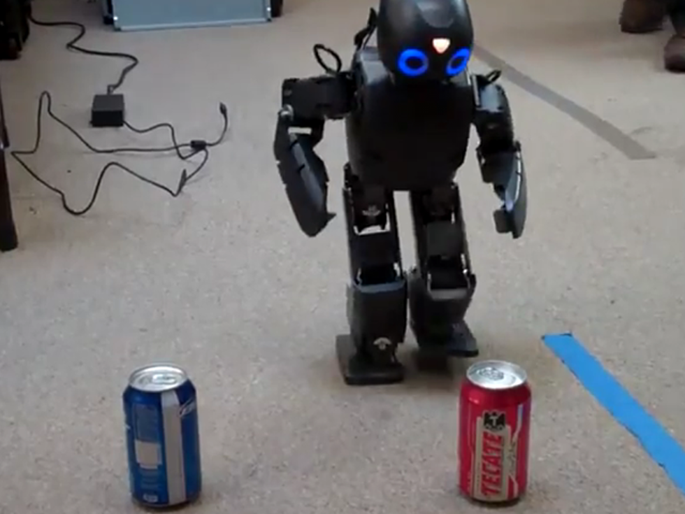 Beer-Loving Robot Prefers Tecate Over Bud Light [VIDEO]