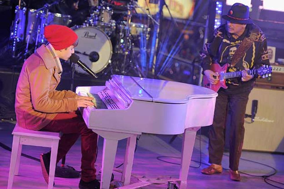 Justin Bieber Plays Piano + Sings ‘Let It Be’ With Carlos Santana on ‘Dick Clark’s New Year’s Rockin’ Eve’