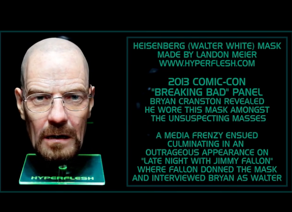 Walter White Mask From Breaking Bad For Sale On eBay – Current Bid $25,000