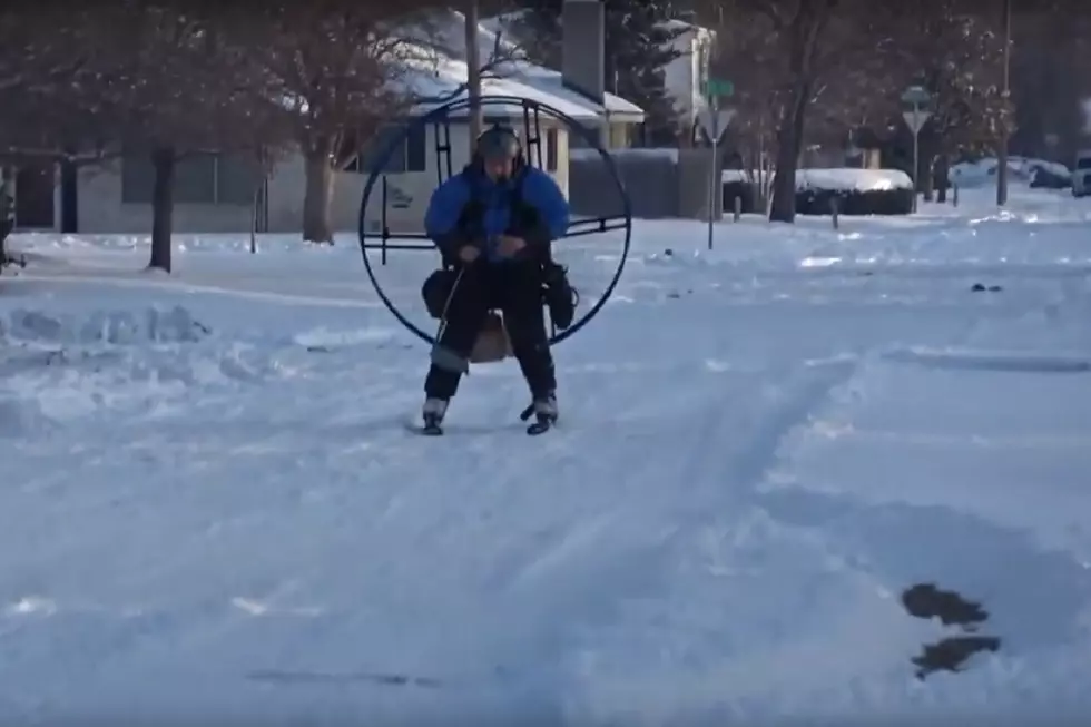 A Guy in Amarillo Strapped a Giant Fan to His Back and Went Skiing