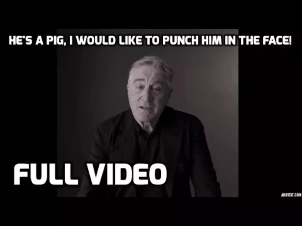 Robert DeNiro Goes off on Trump: “I’d Like to Punch Him in the Face” NSFW